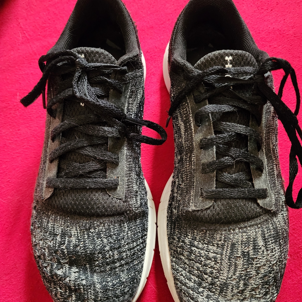 Under Armour Black and White Athletic Shoes